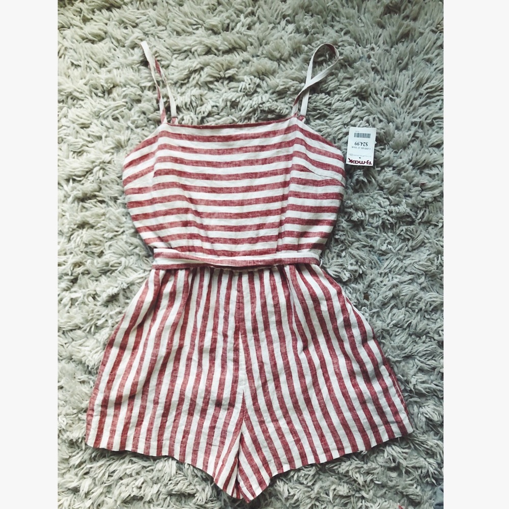 NWT striped romper